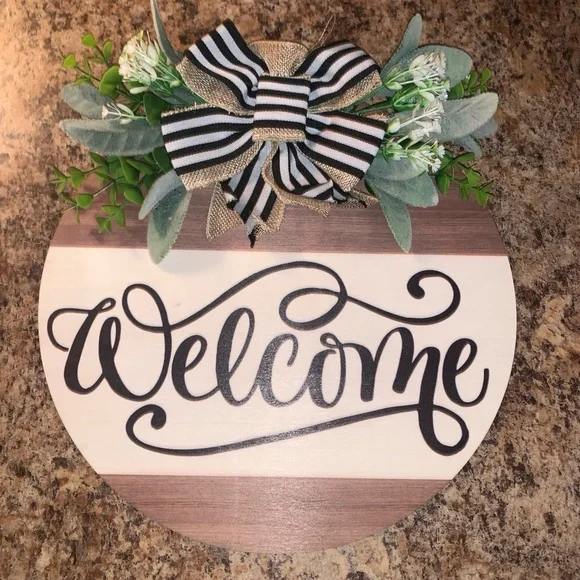 Black and White Striped Decor Accents - Picture 1 of 2